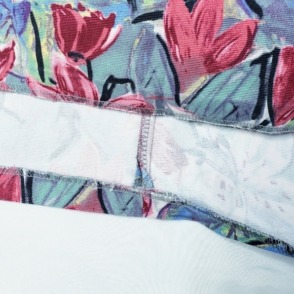 Zara Trafaluc Floral Tie Back Mini Dress Flutter Sleeves - Picture 12 of 12